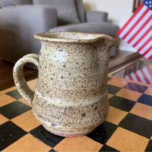 VTG studio pottery creamer 1977 signed artist